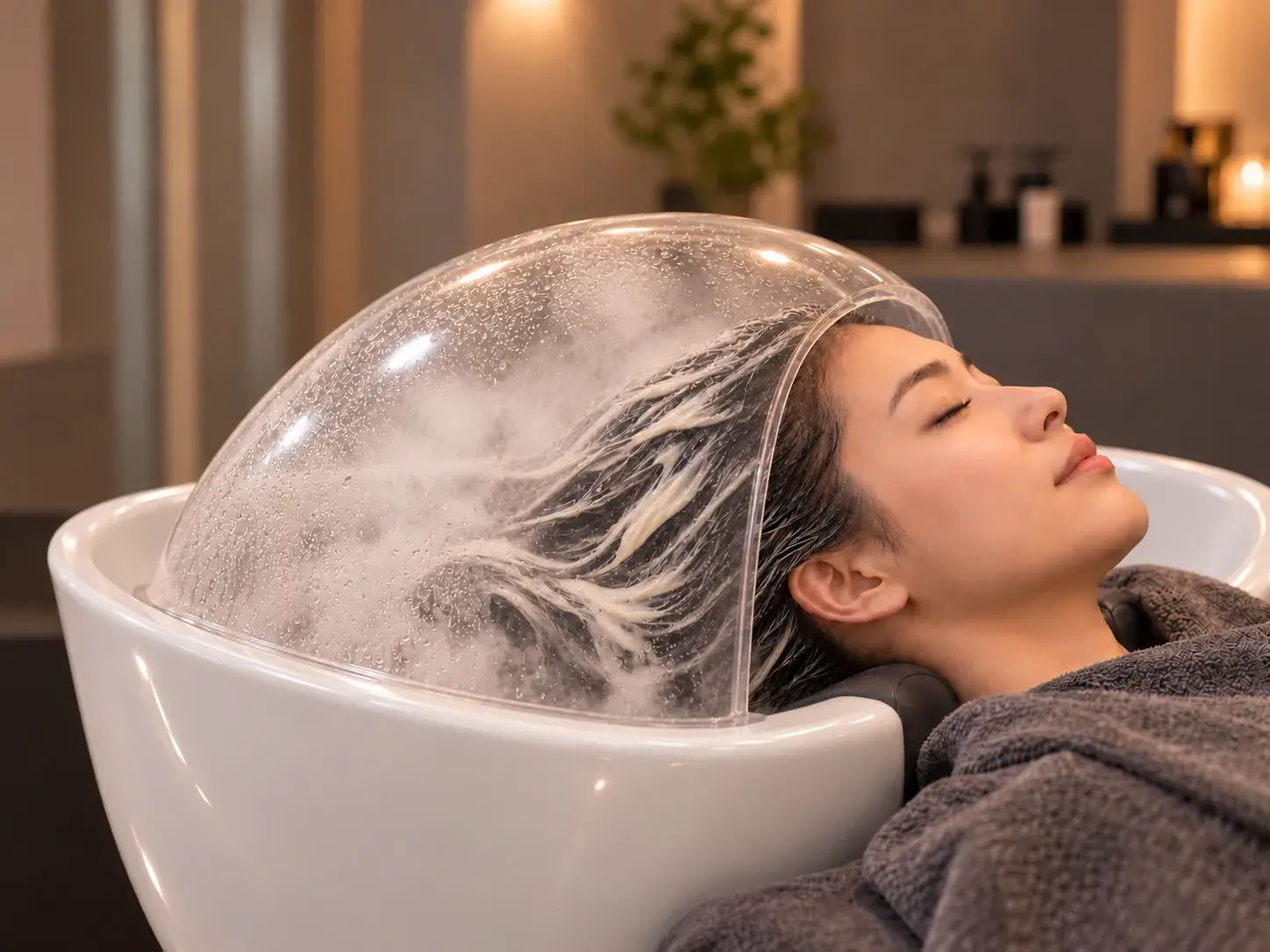 Hair Repair with Hair Mask Therapy & Steam